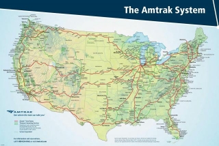 The Amtrak United States Map