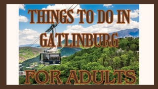 Things To Do In Gatlinburg For Adults