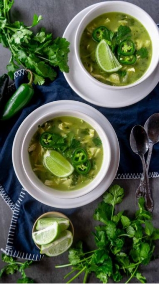 Cilantro Chicken Soup With Lime