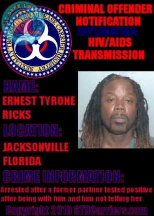Ernest Tyrone Ricks From Jacksonville, Florida