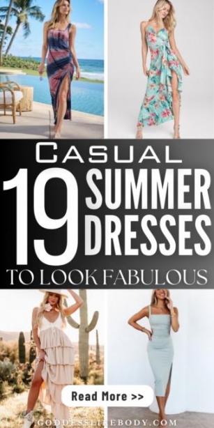 19 Casual Summer Dresses To Look Chic & Fabulous