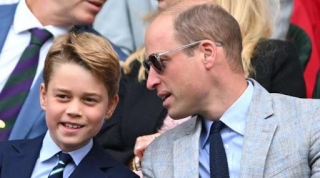 Prince William Makes Rare Public Appearance With Son Prince George