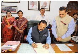 Dr. Jitendra Singh Assumes Charge For Third Consecutive Term