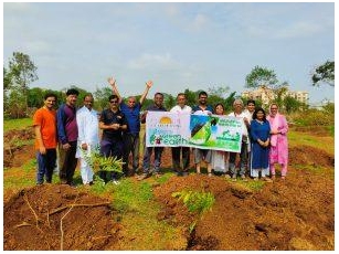 Tree Plantation Drive By Art Of Living And Nandanvan Volunteers: A Step Towards A Greener Earth