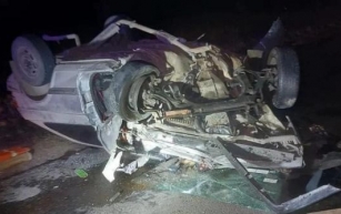 Violento accidente sobre la ruta 55: tres heridos