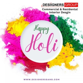 Best Wishes For Happy Holi From Commercial & Residential Interior Designer: Designers Gang