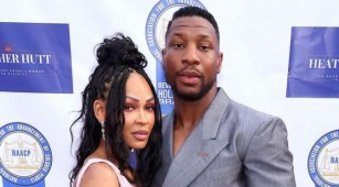 Jonathan Majors Steps Out With Girlfriend Meagan Good In First Outing Since Conviction