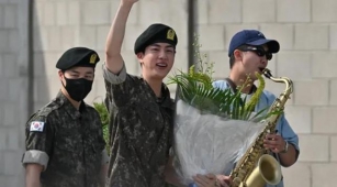 BTS Stars Celebrates Jin's Return With Saxophone Serenade Of 'Dynamite'