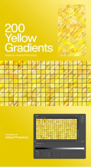 Yellow Gradients For Photoshop