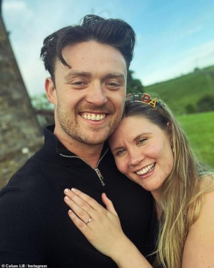 Coronation Street Star Calum Lill Is Worlds Away From His Soap Villain As He Celebrates Getting Engaged To His Girlfriend Roberta Mcclaron