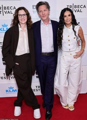 Demi Moore Reunites With Fellow Brat Pack Stars Ally Sheedy And Andrew McCarthy – All Aged 61! – At Premiere Of Their Doc… Almost 40 YEARS After Trio Co-starred In St. Elmo’s Fire
