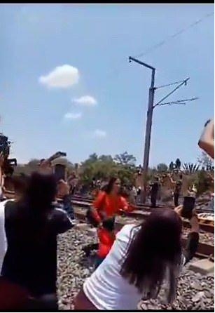 Horrific Moment Tourist Is Killed By A Vintage Steam Train When She Stood Too Close To The Track For A Selfie