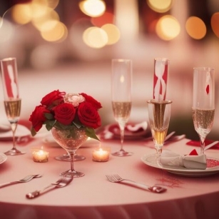 Romantic Dinner For Two: Valentine's Day Table Decor