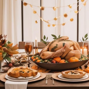Friendsgiving Feast: Modern Thanksgiving Decor