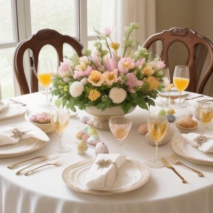 Elegant Easter Brunch: Seasonal Table Settings