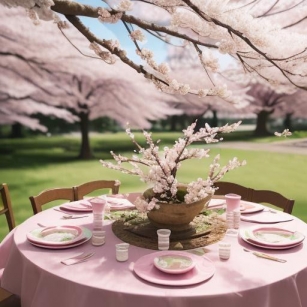 Cherry Blossom Beauty: Springtime Table Decor
