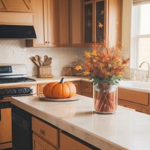 Autumn Baking Bliss: Kitchen Counter Decor
