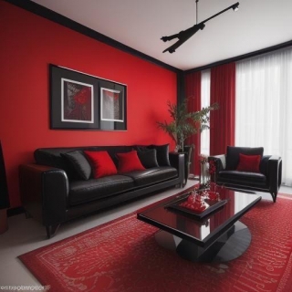Contemporary Contrast: High-Impact Black And Red