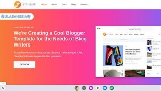 Review Jettheme, Template Blogger Premium Bebas Custom Credit Footer