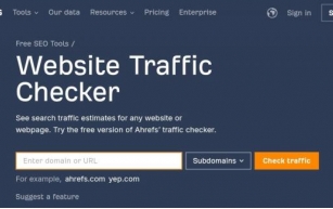 Ahrefs Traffic Checker: See how much traffic your competitors are getting