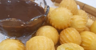 Resepi Churros Bulat-Bulat Comel, Cicah Sos Coklat Pekat Homemade!