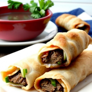 Exploring The Fusion Of Flavors: French Dip Egg Rolls