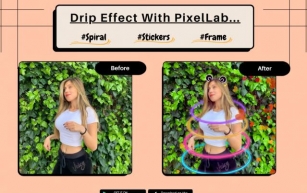 Elevate Your Photos With PixelLab Drip & Text On Photo's Easy-to-Use Editing Features!
