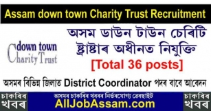 Assam Down Town Charity Trust Recruitment 2024 – For 36 District Coordinator Posts