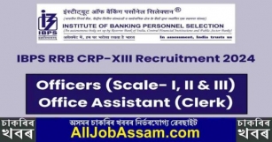 IBPS RRB Recruitment 2024 Notification Out For CRP-13 Office Assistants, Officer Scale- I, II, III