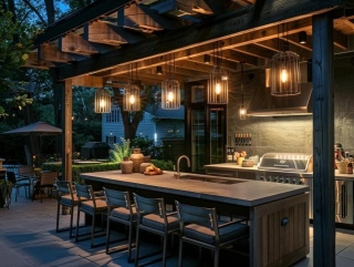 14 Modern Outdoor Kitchen Lighting Ideas For Your Yard