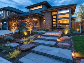 21 Modern Front Of The House Lighting Ideas For Curb Appeal, Landscaping And Security