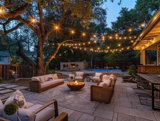 16 Backyard Patio String Light Ideas For Decoration And A Cozy Ambience