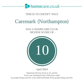 Caremark Northampton Celebrates A Perfect 10 Score In Homecare Reviews