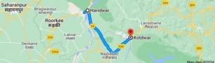 Haridwar To Kotdwar Distance