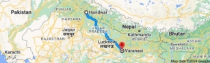 Haridwar To Varanasi Distance