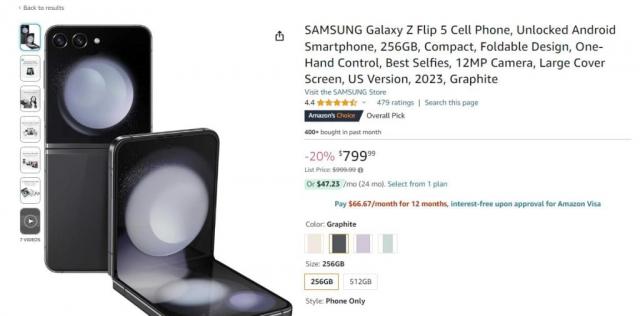 Samsung Galaxy Z Flip 5 Deal: Lowest Price in the US
