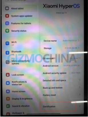 Redmi Pad SE 8.7 4G Real Image Leaked: Exclusive First Look
