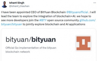 Blockchain + AI , Former OpenAI Member Ishant Singh Was Appointed As BitYuan Blockchain CEO