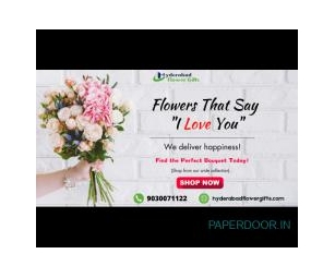 Hyderabad Flower Gifts/ Flowers That Say I Love You/ Pre Order Now