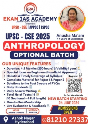 Best Anthropology Coaching In Hyderabad