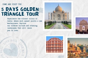 5 Days Golden Triangle Tour By India Taj Tours Company.