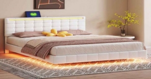 Dhhu Led Bed Frame Queen Size: Illuminate Your Bedroom With LED Queen Bed Frame