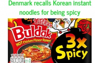 Denmark Recalls Korean Noodles: Too Spicy To Eat Safely