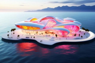 Floating Glass Museum: Where Art, Nature, And Innovation Converge