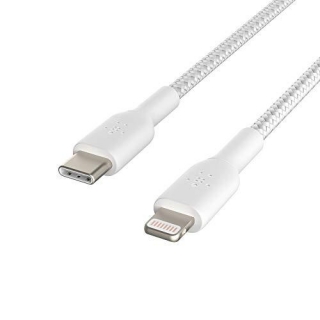 Belkin BoostCharge Nylon Braided USB C To Lightning Cable