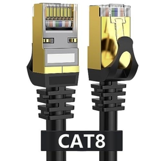 Cat 8 Ethernet Cable, 15.2m, Shielded, Indoor/Outdoor Use