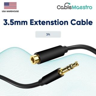3.5mm Headphone Stereo Extension Cable AUX Cord For Car