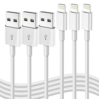 3-Pack Apple MFi Certified IPhone Fast Charging Cables