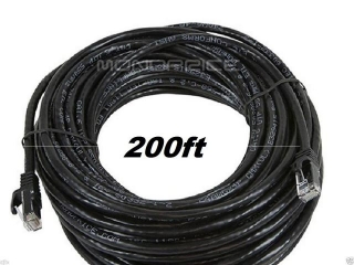 Black Cat 6 Ethernet Patch Cable 500mhz RJ45