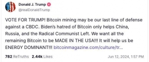 Trump Wants Bitcoin 